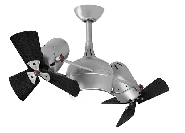 Matthews Fan Company - DGLK-BN-WDBK - 41"Ceiling Fan - Dagny - Brushed Nickel