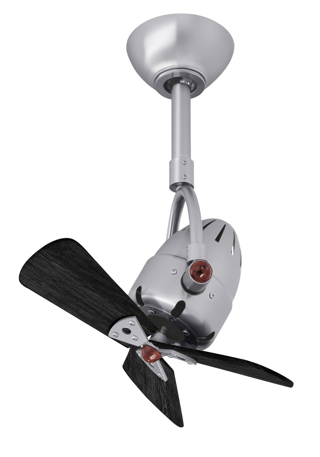 Matthews Fan Company - DI-BN-WDBK - 16"Ceiling Fan - Diane - Brushed Nickel