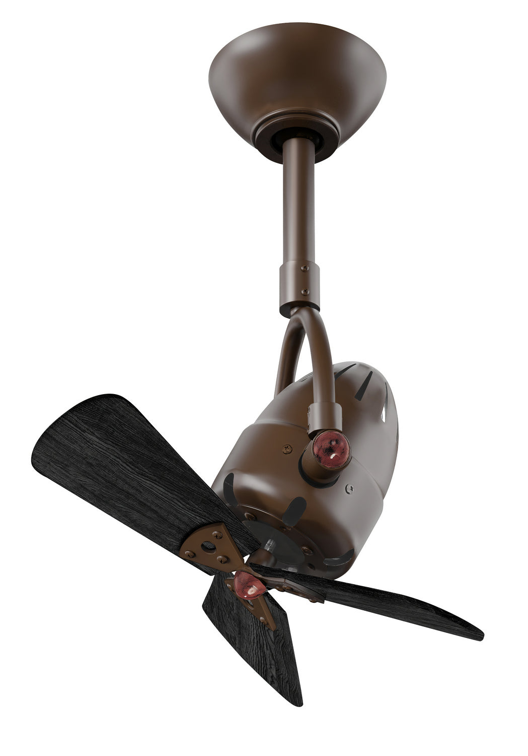 Matthews Fan Company - DI-TB-WDBK - 16"Ceiling Fan - Diane - Textured Bronze