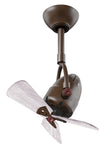 Matthews Fan Company - DI-TB-WDBW - 16"Ceiling Fan - Diane - Textured Bronze