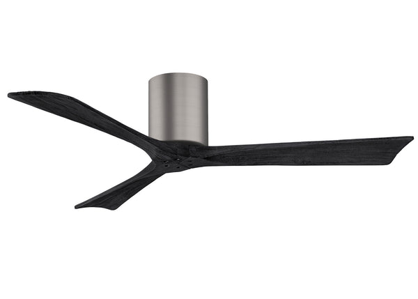 Matthews Fan Company - IR3H-BP-BK-52 - 52"Ceiling Fan - Irene - Brushed Pewter