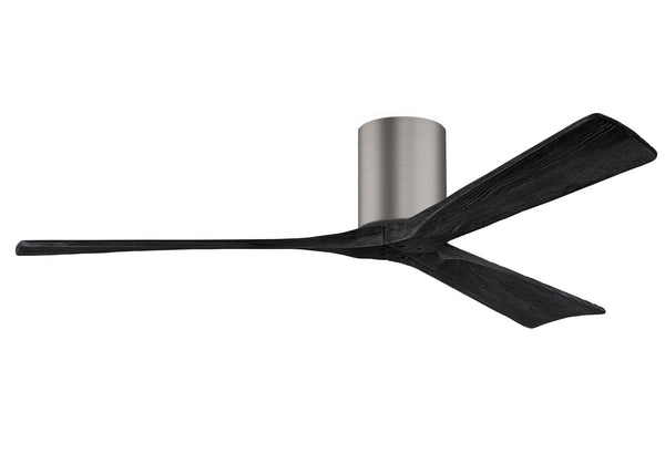 Matthews Fan Company - IR3H-BP-BK-60 - 60"Ceiling Fan - Irene - Brushed Pewter