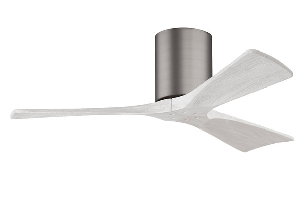 Matthews Fan Company - IR3H-BP-MWH-42 - 42"Ceiling Fan - Irene - Brushed Pewter