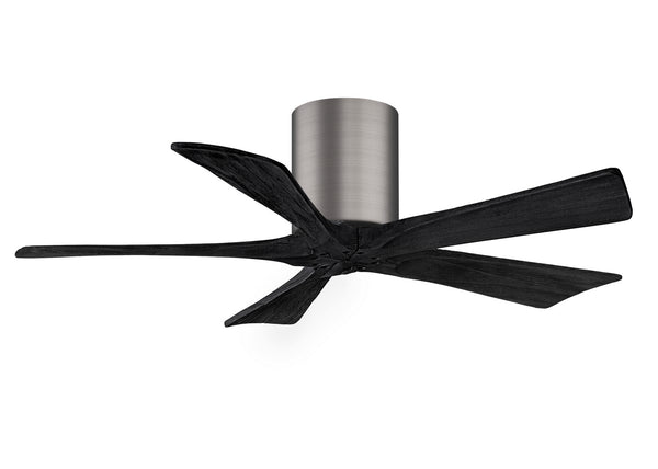 Matthews Fan Company - IR5H-BP-BK-42 - 42"Ceiling Fan - Irene - Brushed Pewter