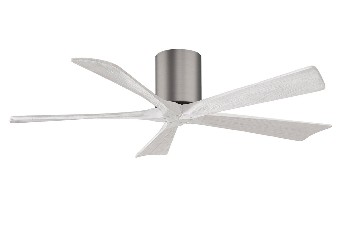 Matthews Fan Company - IR5H-BP-MWH-52 - 52"Ceiling Fan - Irene - Brushed Pewter