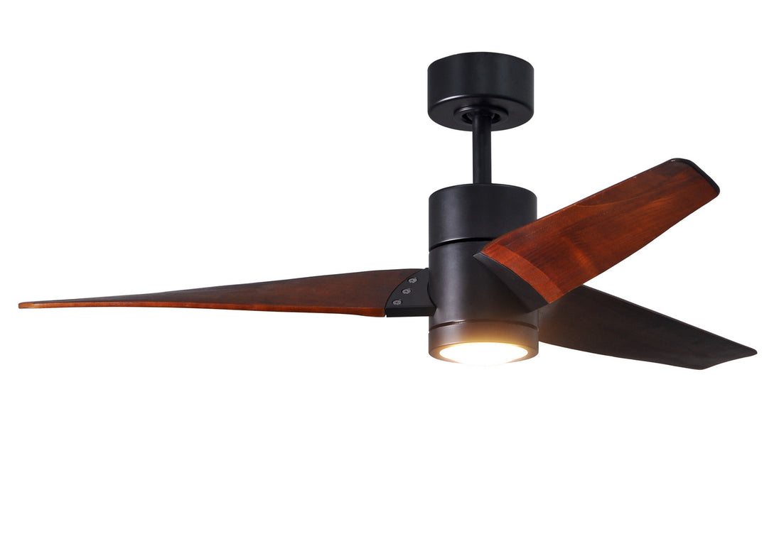 Matthews Fan Company - SJ-BK-WN-52 - 52"Ceiling Fan - Super Janet - Matte Black