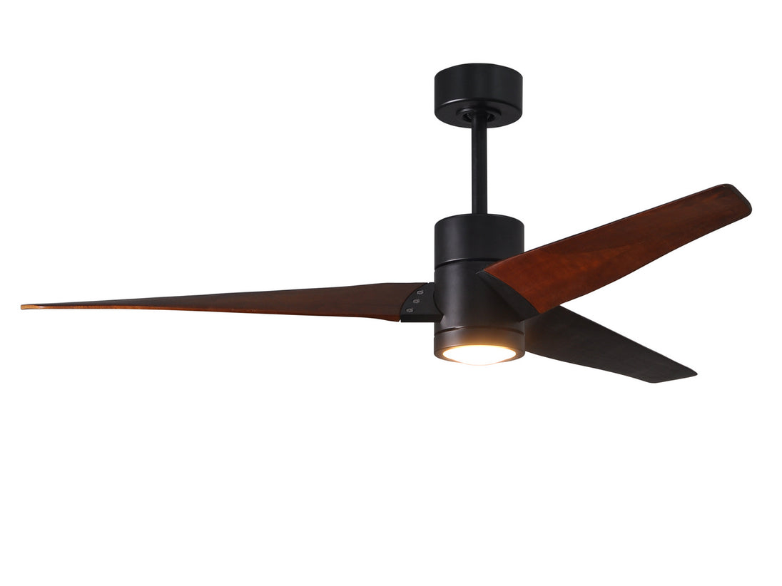 Matthews Fan Company - SJ-BK-WN-60 - 60"Ceiling Fan - Super Janet - Matte Black