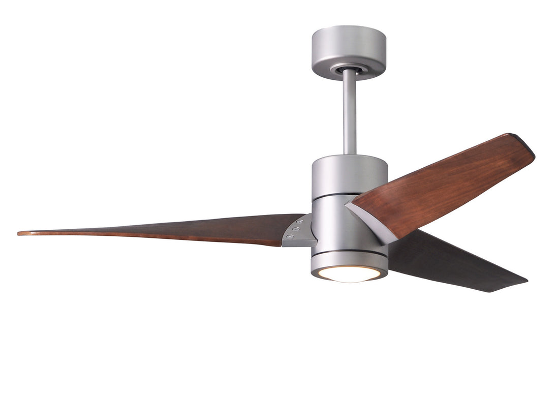 Matthews Fan Company - SJ-BN-WN-52 - 52"Ceiling Fan - Super Janet - Brushed Nickel