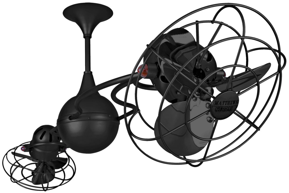 Matthews Fan Company - IV-BK-MTL - 53"Ceiling Fan - Italo Ventania - Matte Black
