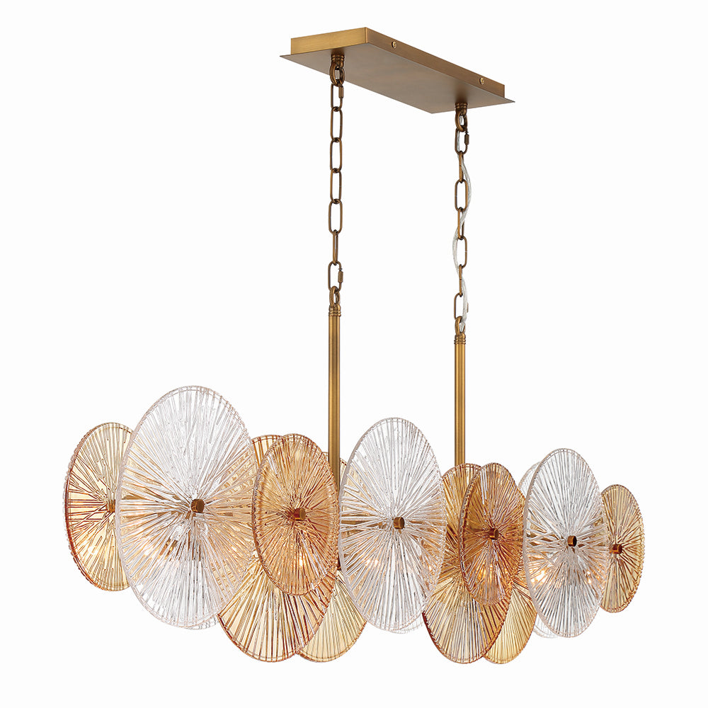 Eurofase - 44570-019 - Eight Light Chandelier - Sue-Anne - Plated Brass