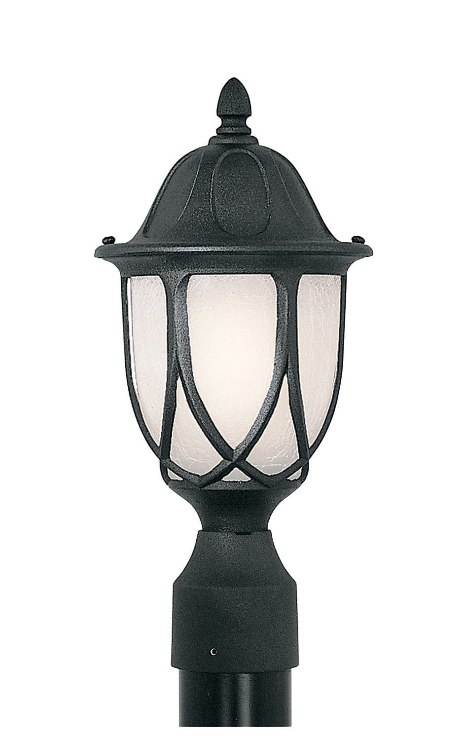 Designers Fountain - 2866-BK - One Light Post Lantern - Capella - Black