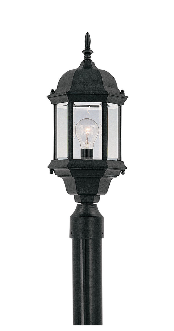 Designers Fountain - 2976-BK - One Light Post Lantern - Devonshire - Black