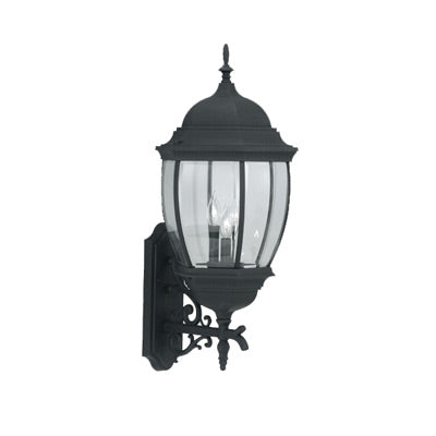 Designers Fountain - 2442-BK - Three Light Wall Lantern - Tiverton - Black