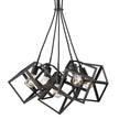 Golden - 2086-5P BLK - Five Light Pendant - Cassio BLK - Matte Black