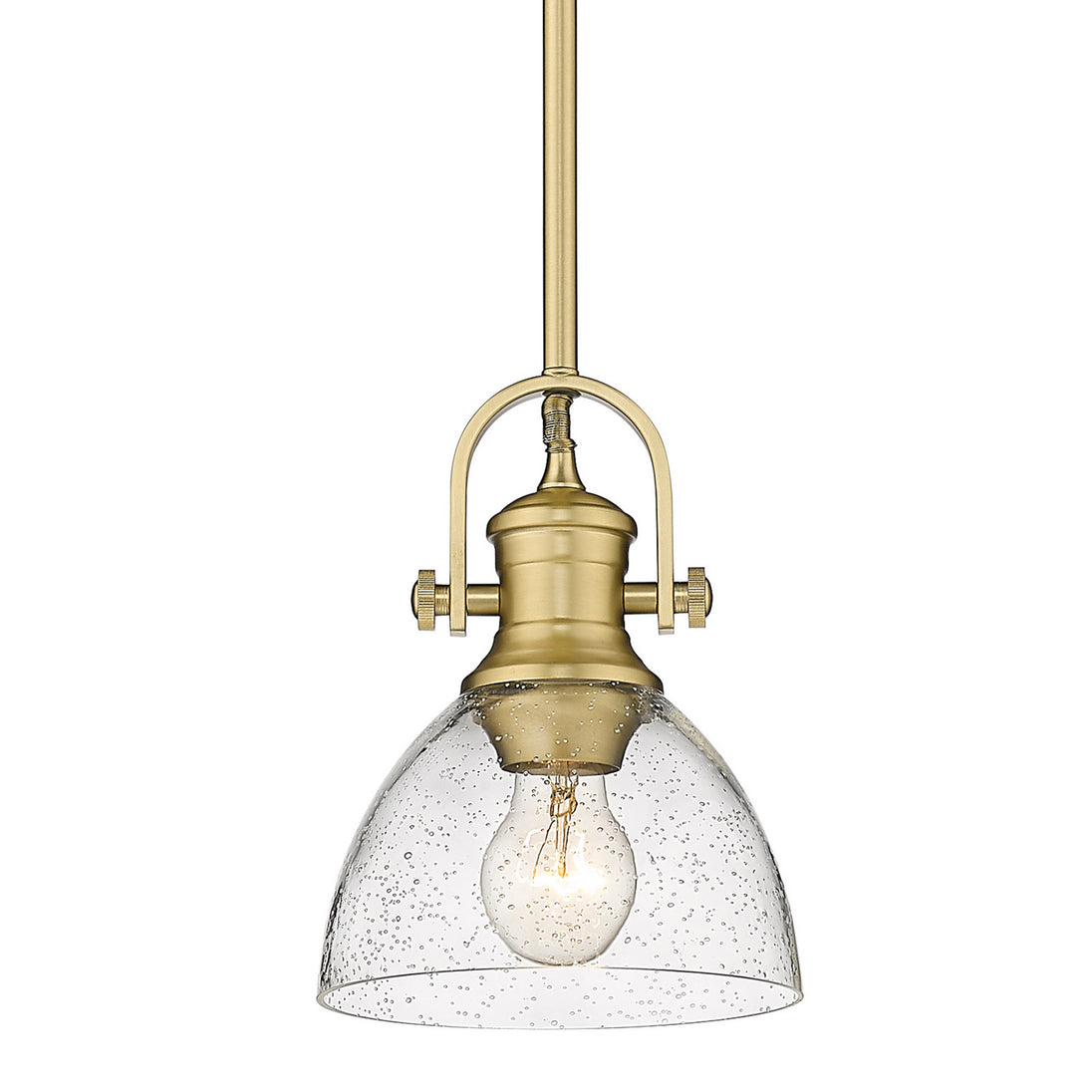 Golden - 3118-M1L BCB-SD - One Light Mini Pendant - Hines BCB - Brushed Champagne Bronze