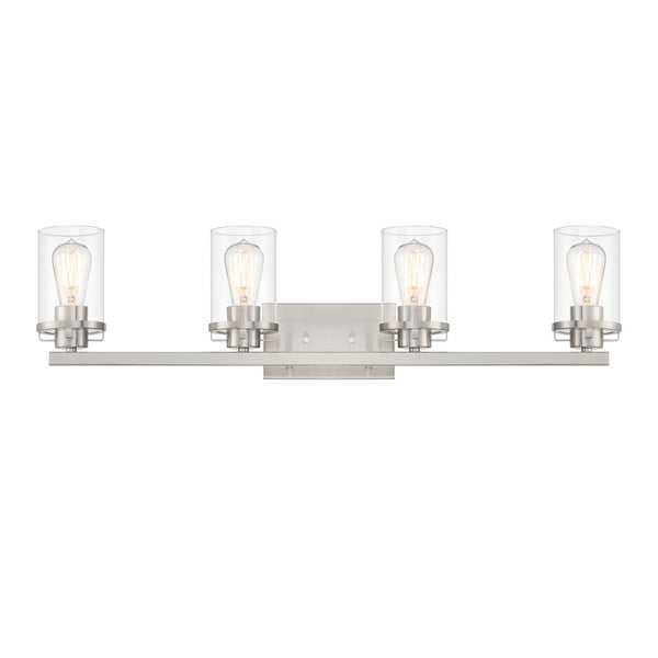 Designers Fountain - 93304-BN - Four Light Vanity - Jedrek - Brushed Nickel