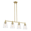 Designers Fountain - 95738-BG - Four Light Island Pendant - Westin - Brushed Gold