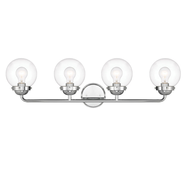 Designers Fountain - 95904-CH - Four Light Vanity - Knoll - Chrome