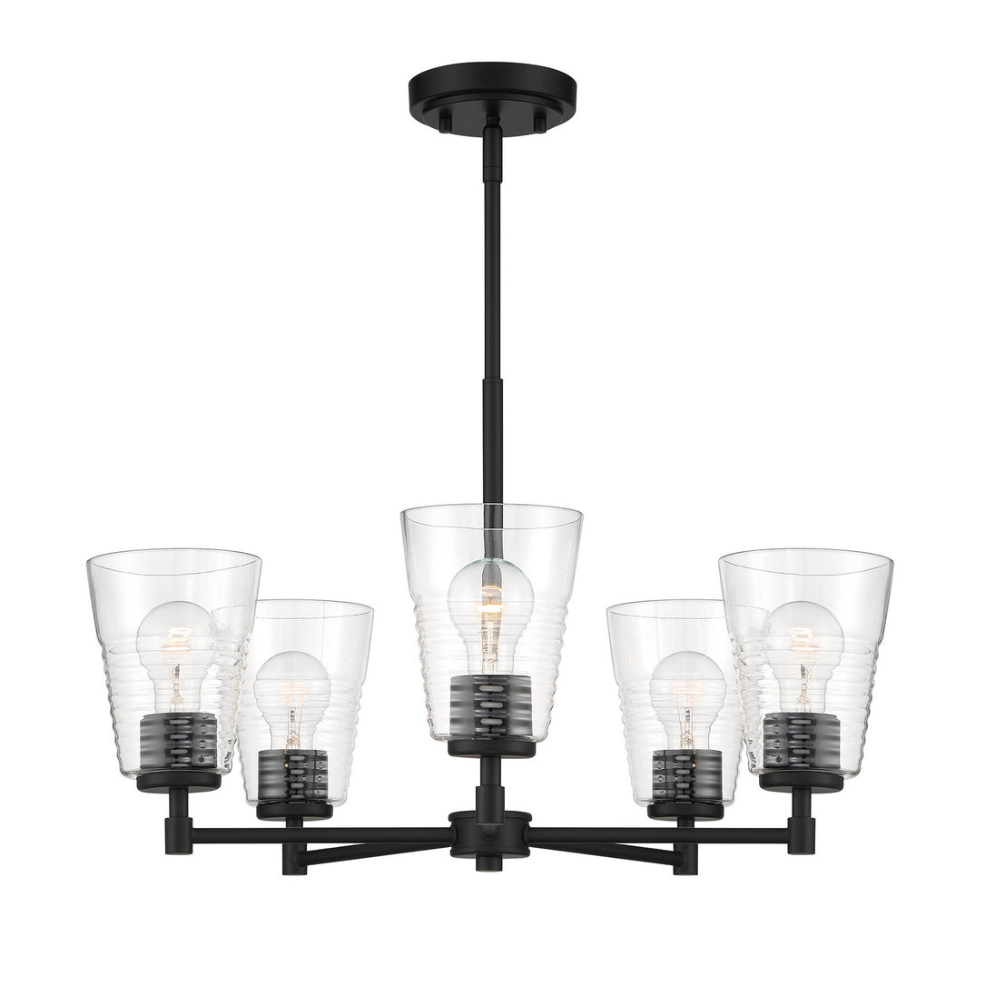 Designers Fountain - D230M-5CH-MB - Five Light Chandelier - Ingo - Matte Black