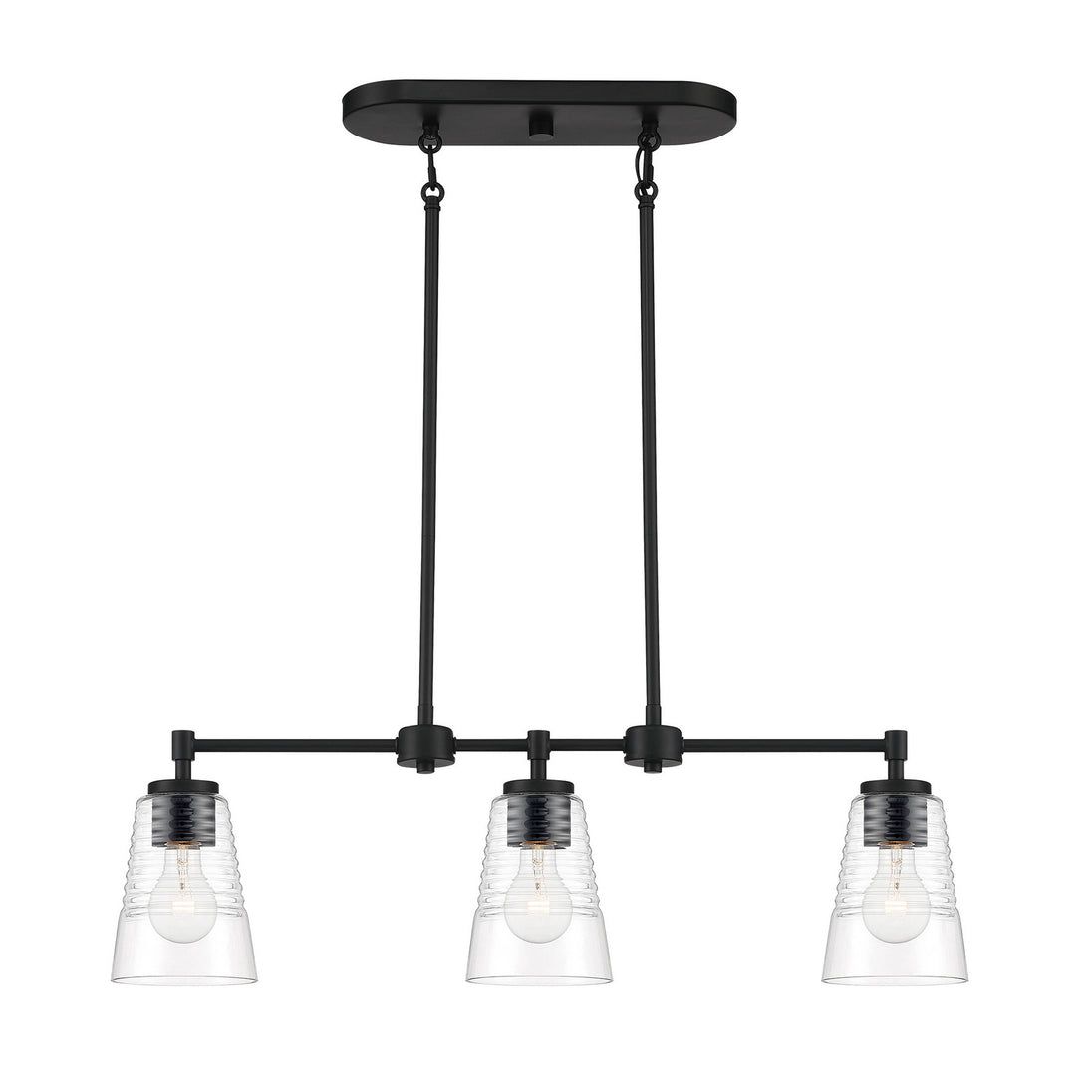 Designers Fountain - D230M-IS-MB - Three Light Island Pendant - Ingo - Matte Black