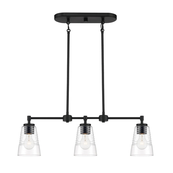 Designers Fountain - D230M-IS-MB - Three Light Island Pendant - Ingo - Matte Black