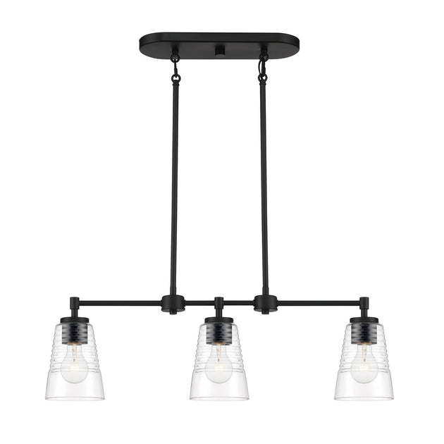 Designers Fountain - D230M-IS-MB - Three Light Island Pendant - Ingo - Matte Black
