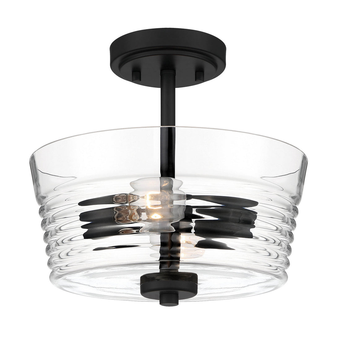 Designers Fountain - D230M-SF-MB - Two Light Semi-Flush Mount - Ingo - Matte Black