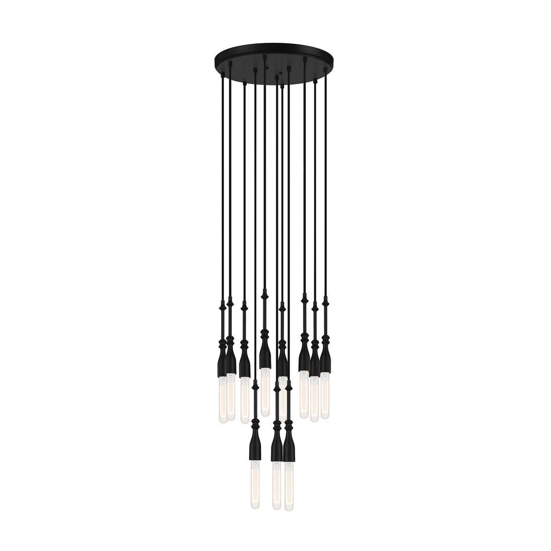 Designers Fountain - D231M-11CH-MB - 11 Light Chandelier - Louise - Matte Black