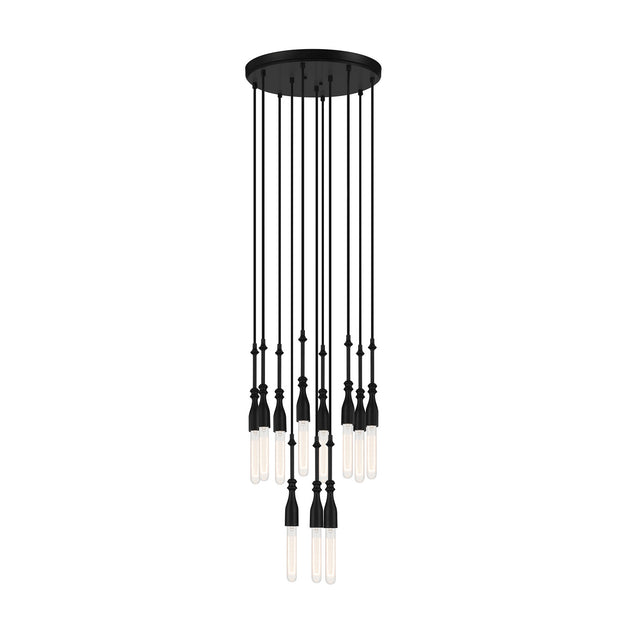 Designers Fountain - D231M-11CH-MB - 11 Light Chandelier - Louise - Matte Black