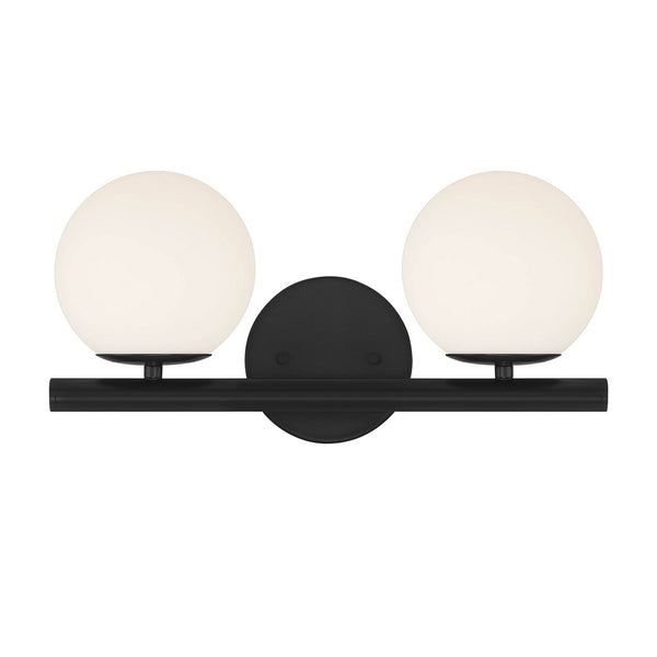 Designers Fountain - D252C-2B-MB - Two Light Vanity - Crown Heights - Matte Black