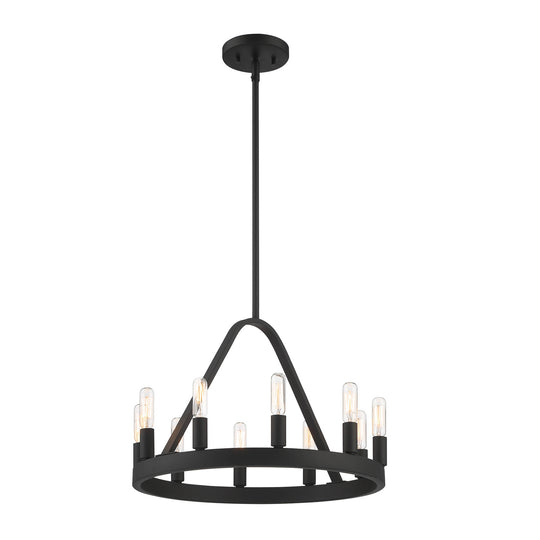 Designers Fountain - D254C-10CH-BK - Ten Light Chandelier - Carousel - Black