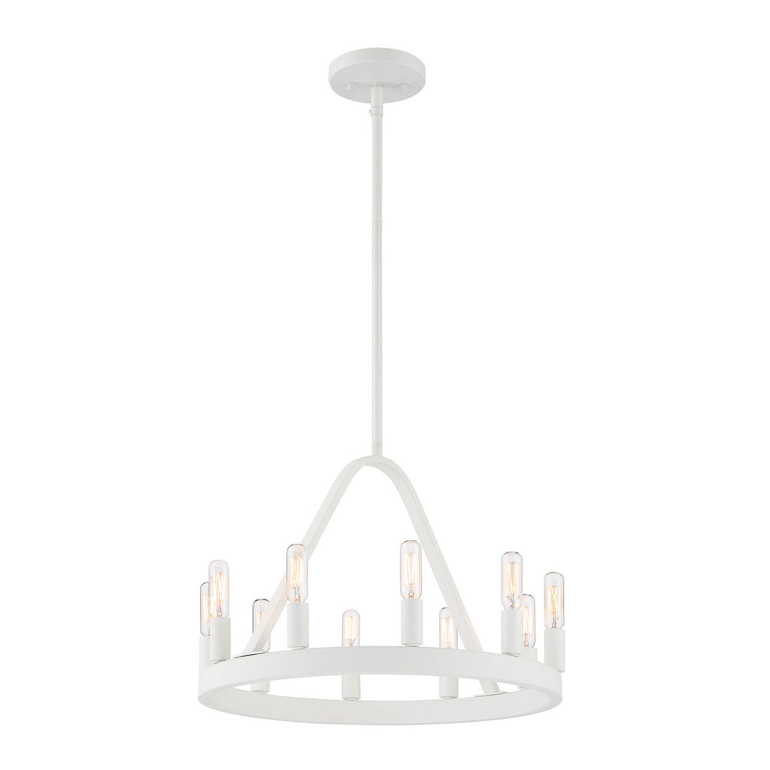 Designers Fountain - D254C-10CH-MW - Ten Light Chandelier - Carousel - Matte White