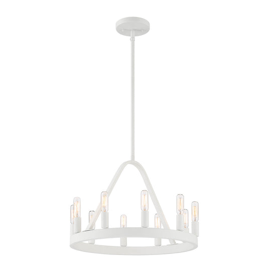 Designers Fountain - D254C-10CH-MW - Ten Light Chandelier - Carousel - Matte White