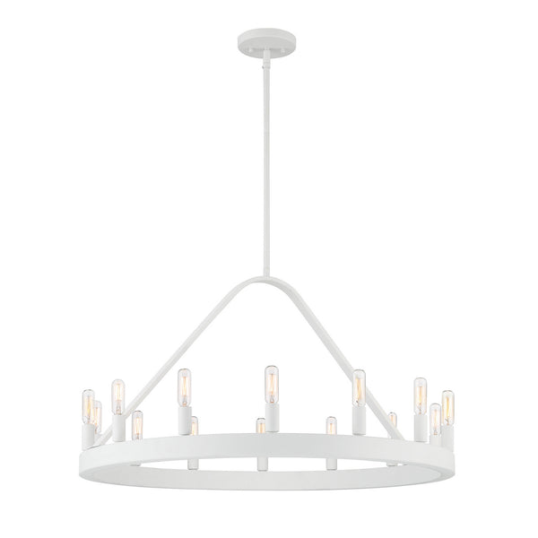 Designers Fountain - D254C-14CH-MW - 14 Light Chandelier - Carousel - Matte White