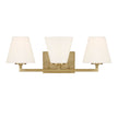 Designers Fountain - D255M-3B-BG - Three Light Vanity - Palmyra - Brushed Gold