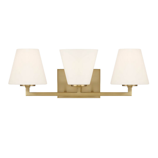 Designers Fountain - D255M-3B-BG - Three Light Vanity - Palmyra - Brushed Gold