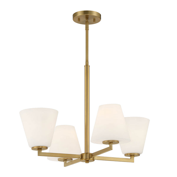 Designers Fountain - D255M-4CH-BG - Four Light Chandelier - Palmyra - Brushed Gold