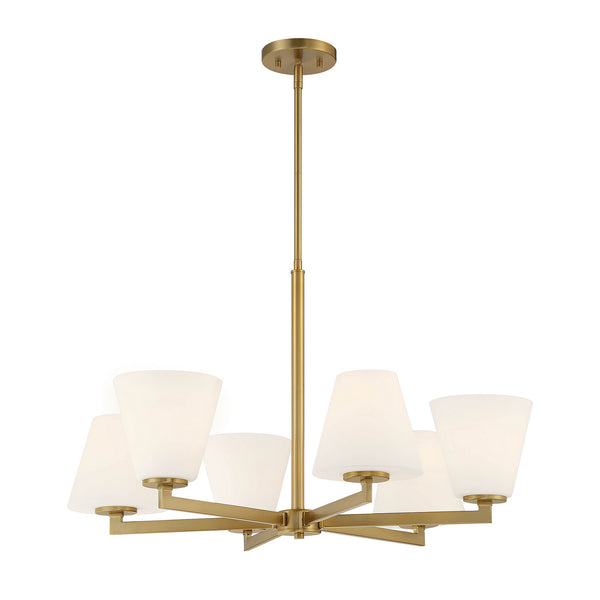 Designers Fountain - D255M-6CH-BG - Six Light Chandelier - Palmyra - Brushed Gold