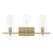 Designers Fountain - D256M-3B-BG - Three Light Vanity - Bergen Beach - Brushed Gold