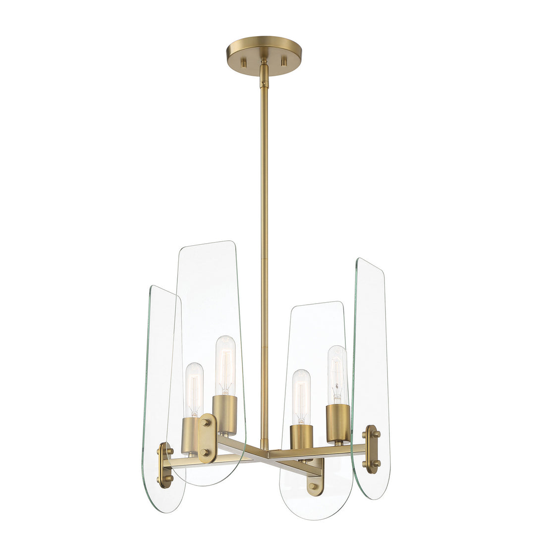 Designers Fountain - D256M-4CH-BG - Four Light Chandelier - Bergen Beach - Brushed Gold