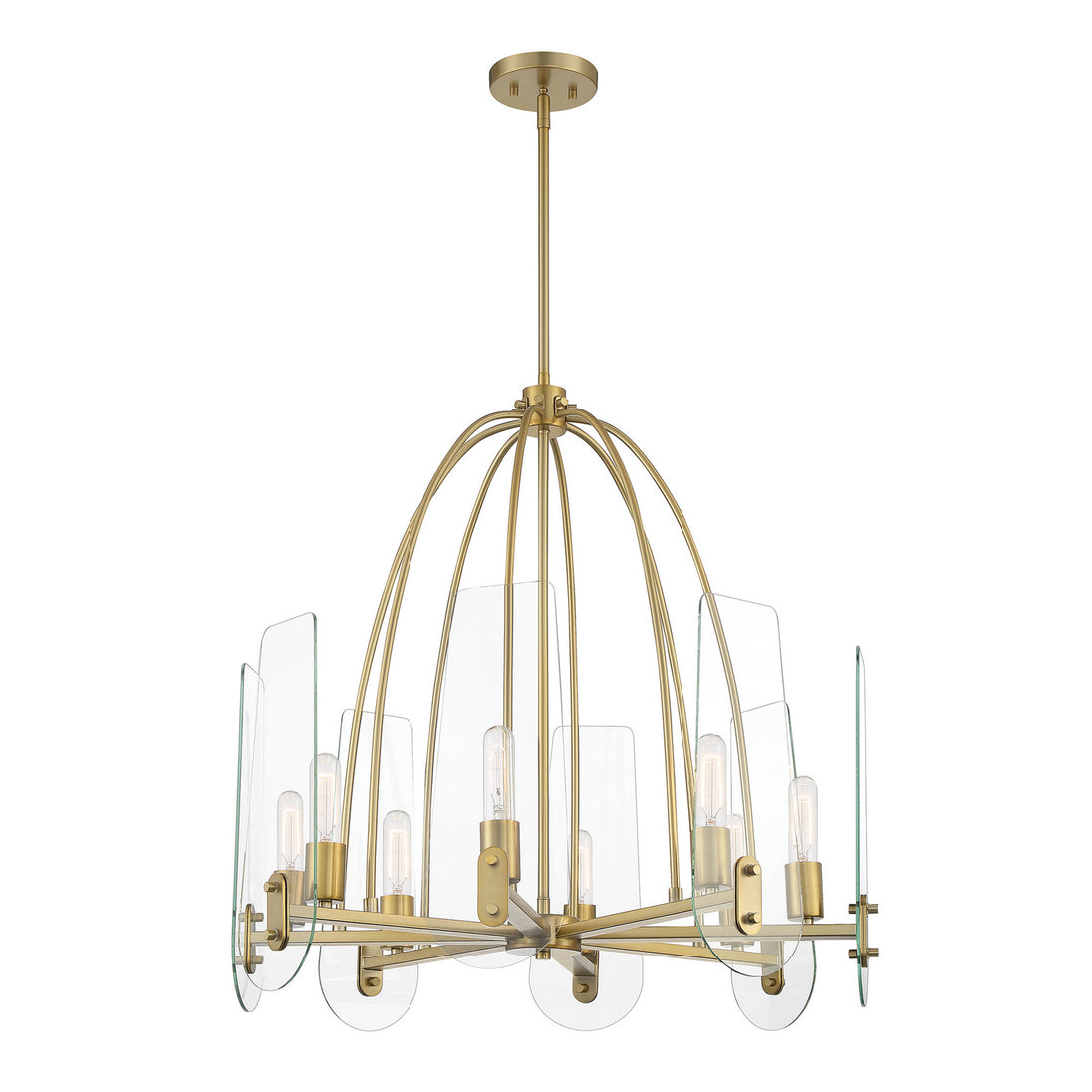 Designers Fountain - D256M-8CH-BG - Eight Light Chandelier - Bergen Beach - Brushed Gold