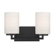 Designers Fountain - D257M-2B-MB - Two Light Vanity - Leavenworth - Matte Black