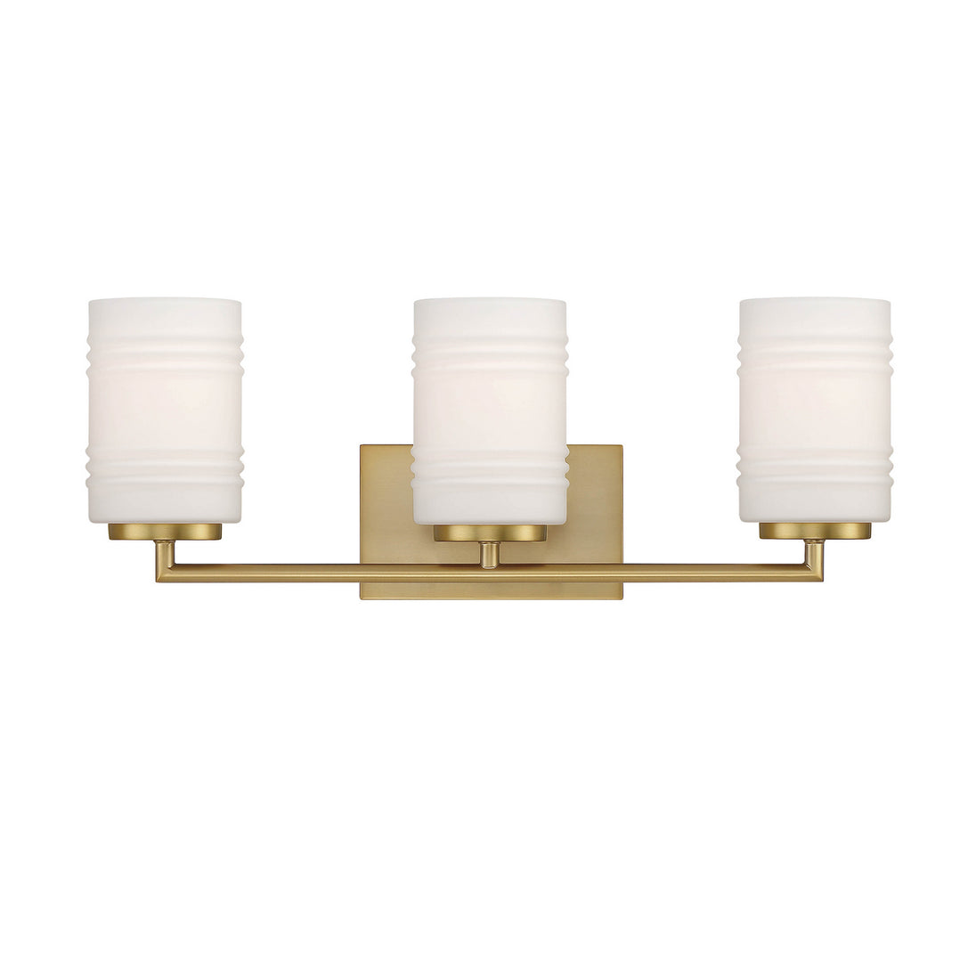 Designers Fountain - D257M-3B-BG - Three Light Vanity - Leavenworth - Brushed Gold