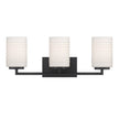 Designers Fountain - D257M-3B-MB - Three Light Vanity - Leavenworth - Matte Black