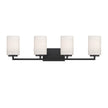 Designers Fountain - D257M-4B-MB - Four Light Vanity - Leavenworth - Matte Black