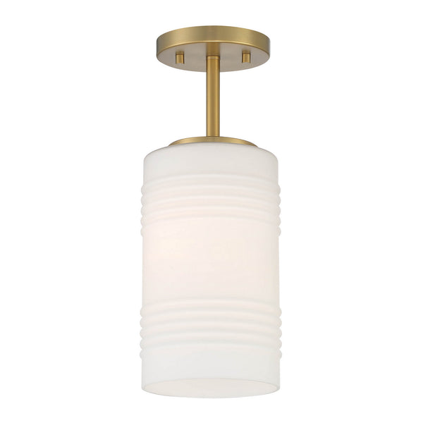 Designers Fountain - D257M-SF-BG - One Light Semi Flush Convertible - Leavenworth - Brushed Gold