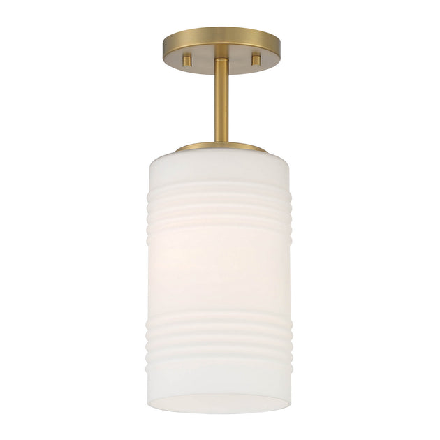 Designers Fountain - D257M-SF-BG - One Light Semi Flush Convertible - Leavenworth - Brushed Gold