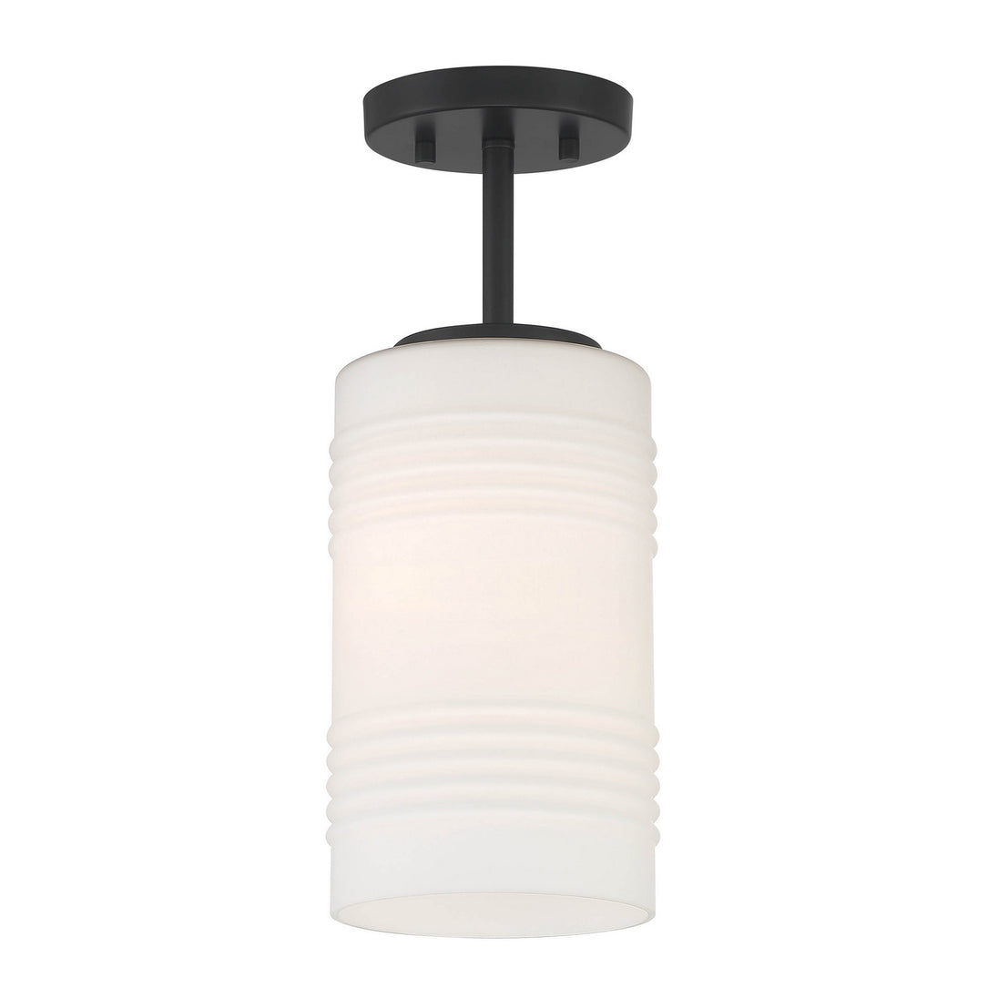 Designers Fountain - D257M-SF-MB - One Light Semi Flush Convertible - Leavenworth - Matte Black