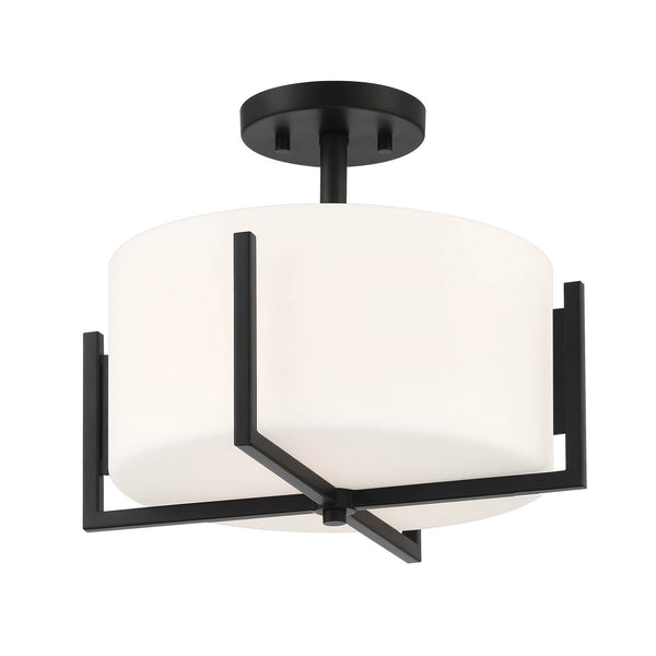 Designers Fountain - D258M-SF-MB - Two Light Semi-Flush Mount - Cambria - Matte Black
