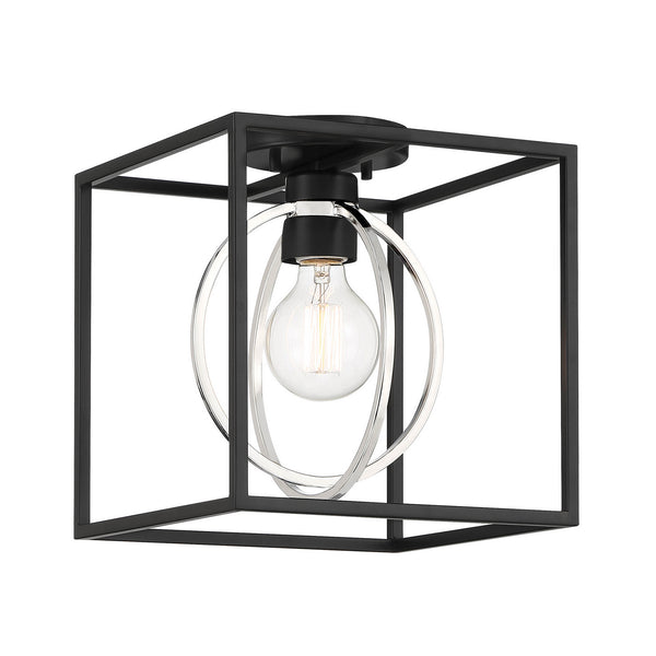 Designers Fountain - D260M-SF-MB - One Light Semi Flush Mount - Kew Gardens - Matte Black